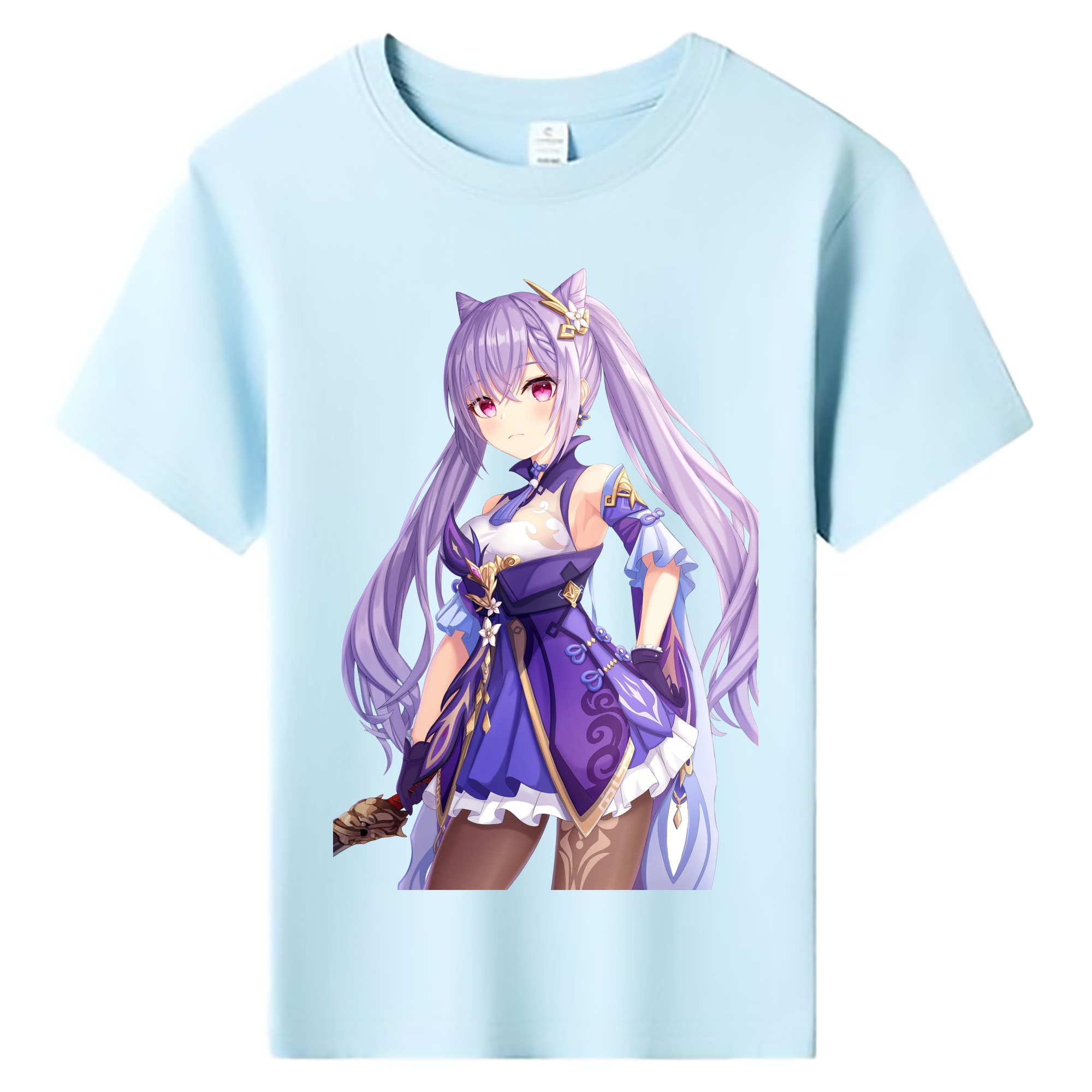 げんし神 刻晴 こくせい genshin Kokusei 綿100％キッズTシャツ（フロントプリント）